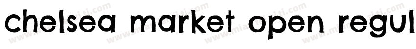 chelsea market open regula字体转换
